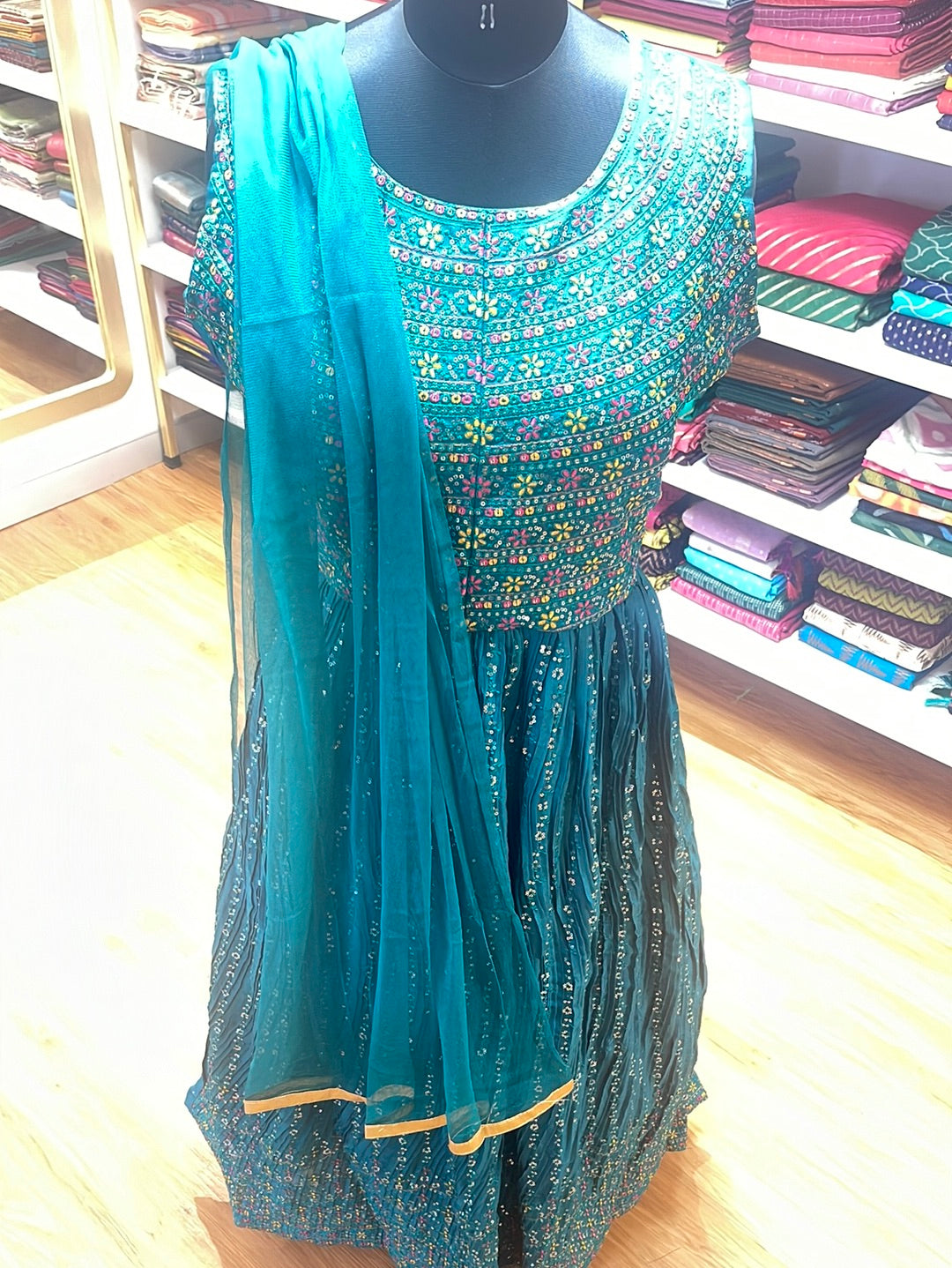GOWN WITH SEQUENCE DESIGN