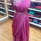 GOWN WITH SAREE PLEAT DESIGN
